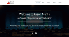 Desktop Screenshot of ansonavents.co.uk